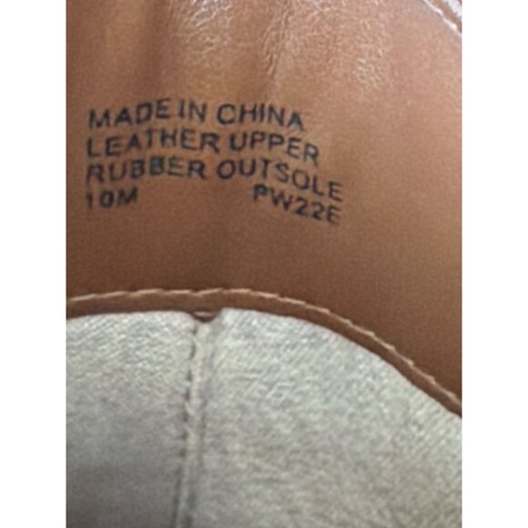 Michael Kors Ridley Gor Leather Boots in Luggage Color Sz 10 - Picture 5 of 7